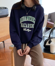 オーバーサイズロゴプリントスウェット