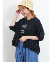 Samansa Mos2 | シアー刺繍ブラウス(シャツ/ブラウス)