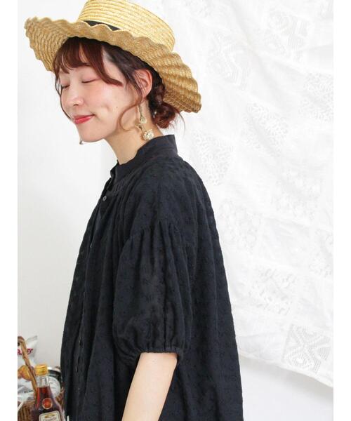 Samansa Mos2(サマンサ モスモス)の「シアー刺繍ブラウス(シャツ/ブラウス・レディース・オフホワイト/ブラック/モカ・F)」の14枚目の写真