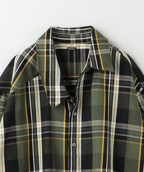 【ラッピング不可】 Les Six（レ・シス）の「＜LES SIX＞ asym redneck shirt/シャツ トップス