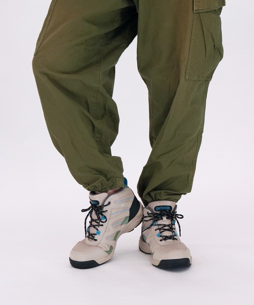 OUTDOOR PRODUCTS / アウトドアプロダクツ 防水設計 ミッドカット スニーカー (ODP 711WS)（スニーカー）｜OUTDOOR PRODUCTS（アウトドアプロダクツ）