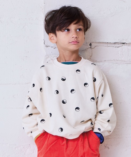 HOGAN RANCH WEAR（ホーガンランチウエア）の「ソウガラトレーナー（スウェット・キッズ・オフホワイト/ブラック/グリーン/チャコール/イエロー/アイボリー/レッド/オレンジ・150/140/130/120/110/100/95/90/80）」の2枚目の写真