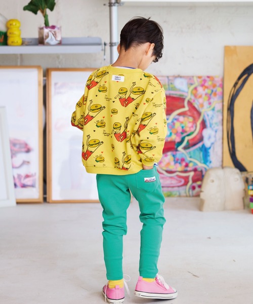 HOGAN RANCH WEAR（ホーガンランチウエア）の「ソウガラトレーナー（スウェット・キッズ・オフホワイト/ブラック/グリーン/チャコール/イエロー/アイボリー/レッド/オレンジ・150/140/130/120/110/100/95/90/80）」の19枚目の写真