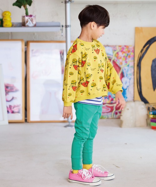 HOGAN RANCH WEAR（ホーガンランチウエア）の「ソウガラトレーナー（スウェット・キッズ・オフホワイト/ブラック/グリーン/チャコール/イエロー/アイボリー/レッド/オレンジ・150/140/130/120/110/100/95/90/80）」の20枚目の写真