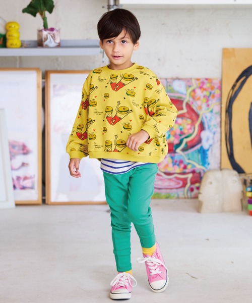 HOGAN RANCH WEAR（ホーガンランチウエア）の「ソウガラトレーナー（スウェット・キッズ・オフホワイト/ブラック/グリーン/チャコール/イエロー/アイボリー/レッド/オレンジ・150/140/130/120/110/100/95/90/80）」の21枚目の写真