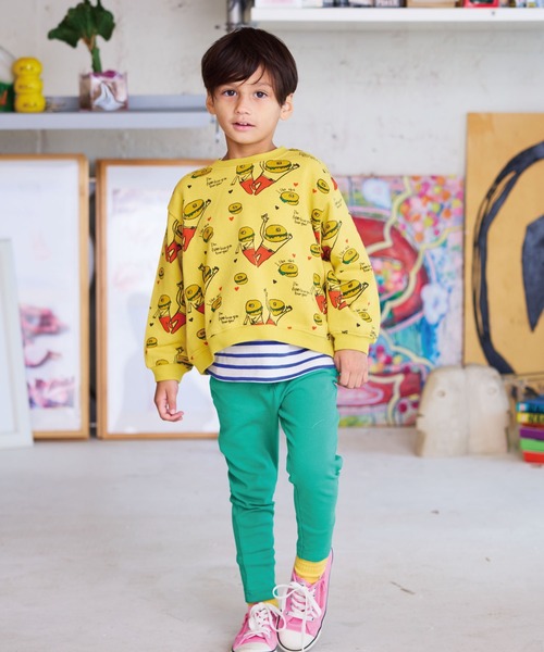 HOGAN RANCH WEAR（ホーガンランチウエア）の「ソウガラトレーナー（スウェット・キッズ・オフホワイト/ブラック/グリーン/チャコール/イエロー/アイボリー/レッド/オレンジ・150/140/130/120/110/100/95/90/80）」の22枚目の写真