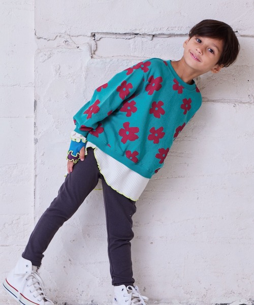 HOGAN RANCH WEAR（ホーガンランチウエア）の「ソウガラトレーナー（スウェット・キッズ・オフホワイト/ブラック/グリーン/チャコール/イエロー/アイボリー/レッド/オレンジ・150/140/130/120/110/100/95/90/80）」の16枚目の写真