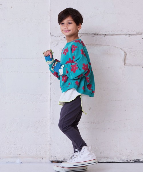 HOGAN RANCH WEAR（ホーガンランチウエア）の「ソウガラトレーナー（スウェット・キッズ・オフホワイト/ブラック/グリーン/チャコール/イエロー/アイボリー/レッド/オレンジ・150/140/130/120/110/100/95/90/80）」の17枚目の写真