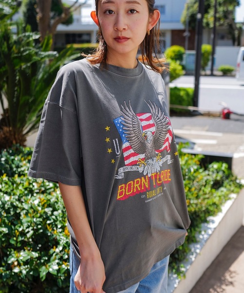 roial（ロイアル）の「DESIGN TEE/ROIAL(ロイアル)スタンダードシルエット半袖プリントTシャツ（Tシャツ/カットソー・メンズ・ネイビー/グレー/ブラック・MEDIUM/SMALL）」の7枚目の写真