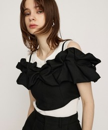 SLY | BALLON SLEEVE CAMI BUSTIER バルーン スリーブ キャミ ビスチェ(キャミソール)