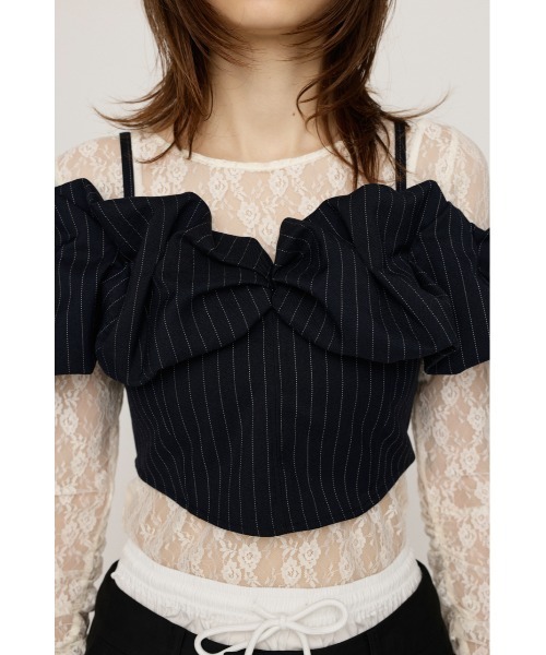 SLY（スライ）の「BALLON SLEEVE CAMI BUSTIER バルーン