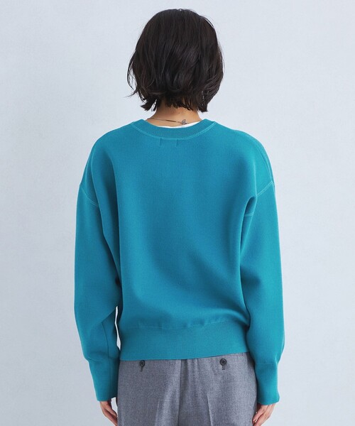 green label relaxing（グリーンレーベルリラクシング）の「W/AC パフニット クルーネック プルオーバー -ウォッシャブル-（ニット/セーター・レディース・ブラック/ライトピンク/オフホワイト/ダークグレー/コバルトブルー・FREE）」の19枚目の写真