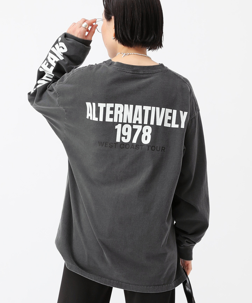 GOOD ROCK SPEED(グッドロックスピード)の「【GOOD ROCK SPEED/グッドロックスピード】別注arm print L/S T-sh(Tシャツ/カットソー・レディース・ホワイト/ブラック系その他・FREE)」の2枚目の写真