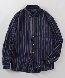 【71】【BEVERLY HILLS POLO CLUB/ビバリーヒルズポロクラブ】ワンポイント刺繍 ボタンダウン フランネルシャツ/無地/ストライプ