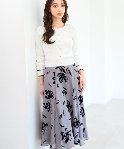 MISCH MASCH(ミッシュマッシュ)の「ケーブルクロップドカーデ/MM438404(カーディガン/ボレロ・レディース・イエロー/ホワイト/ブラック・フリ-)」の20枚目の写真