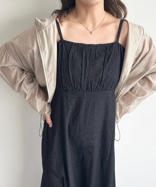 ☘️25新作 ♡ Aje アジュ デニムキャミワンピース 新品♡　015 ☘️25新作 ♡ Aje アジュ デニムキャミワンピース 新品♡ 015