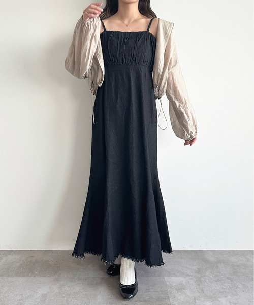 ☘️25新作 ♡ Aje アジュ デニムキャミワンピース 新品♡　015 ☘️25新作 ♡ Aje アジュ デニムキャミワンピース 新品♡ 015