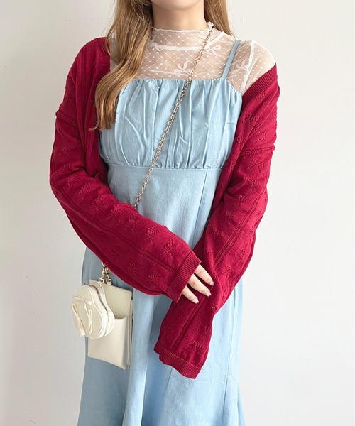 apres jour（アプレジュール）の「【apres jour mimi】フリンジデニムキャミワンピース【ZOZOTOWN限定アイテム】（ワンピース・レディース・インディゴブルー/ライトブルー/ブラック・X-LARGE/フリー）」の18枚目の写真