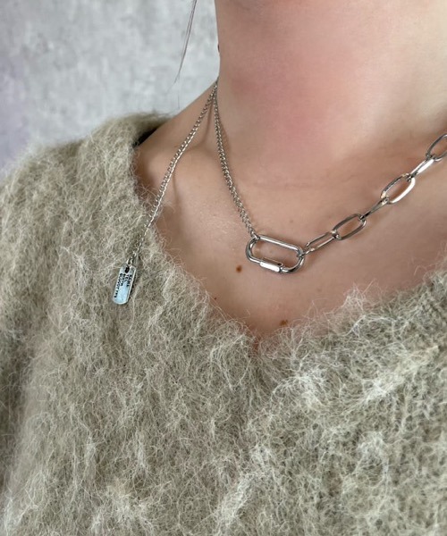 セール】H.TOKYO × mimi /カラビナモチーフチェーンネックレス