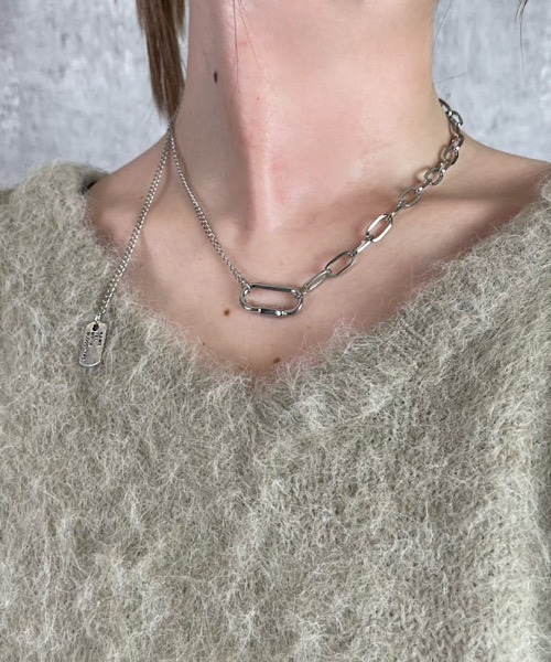 アクセサリー h. H.TOKYO × mimi /カラビナモチーフチェーンネックレス（ネックレス