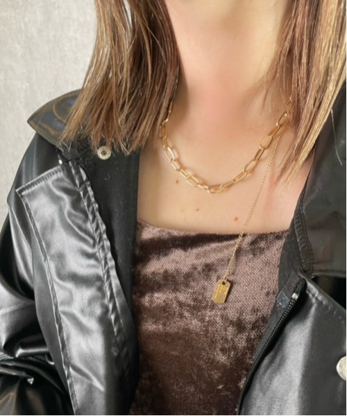 アクセサリー h. H.TOKYO × mimi /カラビナモチーフチェーンネックレス（ネックレス