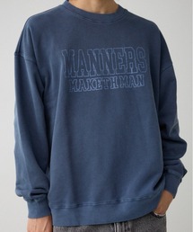 ピグメントクルーネックスウェット