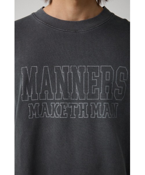 AZUL by moussy（アズールバイマウジー）の「ピグメントクルーネックスウェット（スウェット・メンズ・ネイビー系1/ライトブラック/ライトグレー・MEDIUM/LARGE）」の10枚目の写真