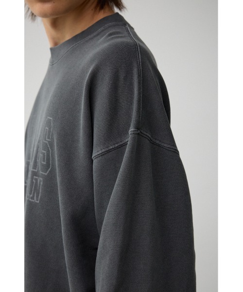 AZUL by moussy（アズールバイマウジー）の「ピグメントクルーネックスウェット（スウェット・メンズ・ネイビー系1/ライトブラック/ライトグレー・MEDIUM/LARGE）」の11枚目の写真