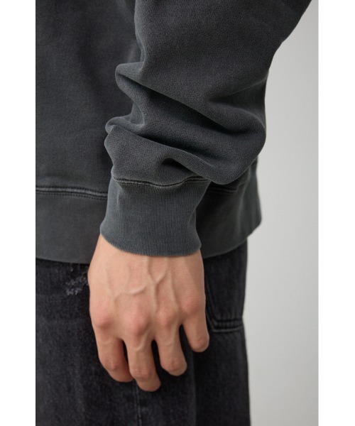 AZUL by moussy（アズールバイマウジー）の「ピグメントクルーネックスウェット（スウェット・メンズ・ネイビー系1/ライトブラック/ライトグレー・MEDIUM/LARGE）」の12枚目の写真