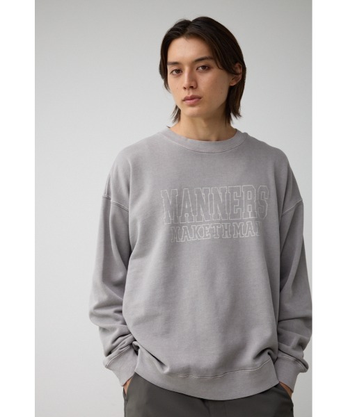 AZUL by moussy（アズールバイマウジー）の「ピグメントクルーネックスウェット（スウェット・メンズ・ネイビー系1/ライトブラック/ライトグレー・MEDIUM/LARGE）」の15枚目の写真