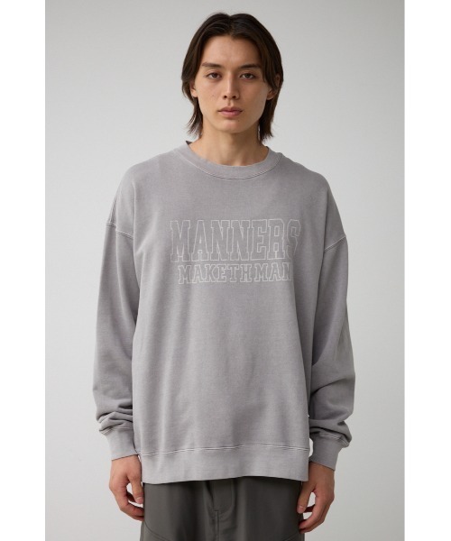 AZUL by moussy（アズールバイマウジー）の「ピグメントクルーネックスウェット（スウェット・メンズ・ネイビー系1/ライトブラック/ライトグレー・MEDIUM/LARGE）」の17枚目の写真