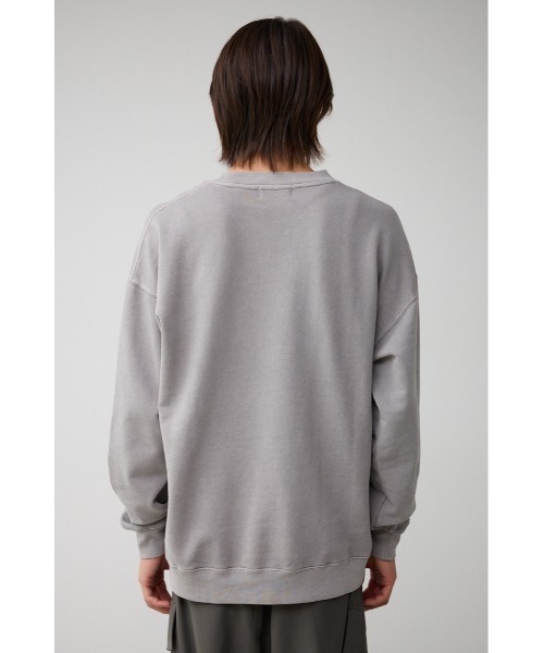 AZUL by moussy（アズールバイマウジー）の「ピグメントクルーネックスウェット（スウェット・メンズ・ネイビー系1/ライトブラック/ライトグレー・MEDIUM/LARGE）」の19枚目の写真