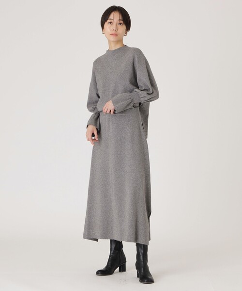 CAST:(キャストコロン)の「【1枚で着映える/セットアップ】デザインニットスカート(スカート・レディース・イエロー系その他6/グレー系その他2・S/M)」の3枚目の写真