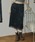 GIUNON�i�W�E�m���j�́ucrushed satin lace skirt / �N���b�V���T�e�����[�X�X�J�[�g�i�X�J�[�g�j�v�b�u���b�N