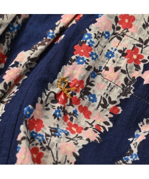 45R★インドカディのサポナリアフラワープリントドレス 45R☆インドカディのサポナリアフラワープリントドレス