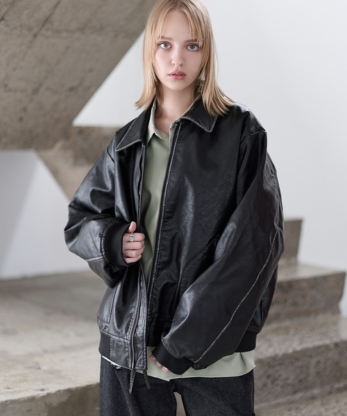 ASTRONOMY（アストロノミー）の「中綿入り ヴィンテージPU合皮ショート