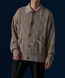 UNITED TOKYO | ダブルメッシュ ペーパーヤーン ニットジャケット(カーディガン/ボレロ)