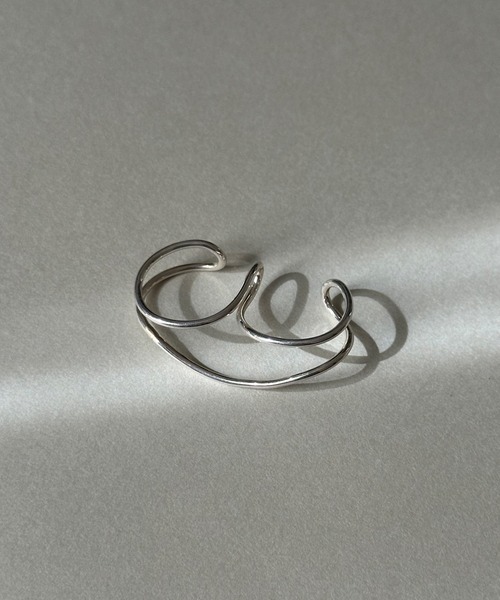 whoseA（フーシー）の「【silver925】Helix Wring/ ヘリックス ダブルリング（リング・レディース・シルバー・FREE/15号/9号）」の5枚目の写真