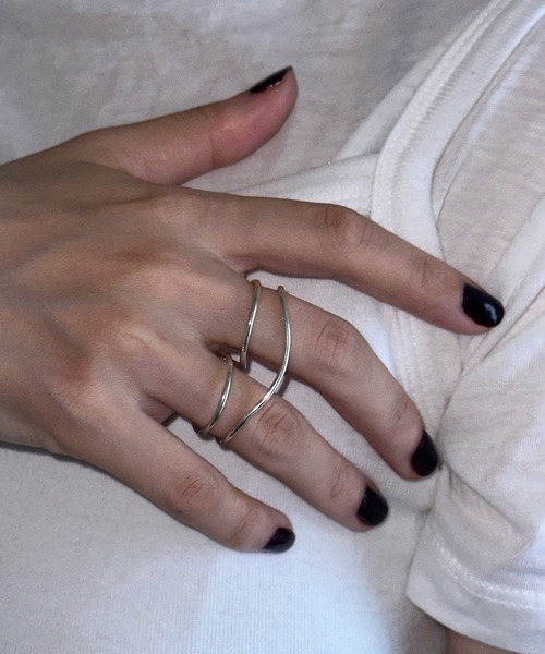 whoseA（フーシー）の「【silver925】Helix Wring/ ヘリックス ダブルリング（リング・レディース・シルバー・FREE/15号/9号）」の7枚目の写真