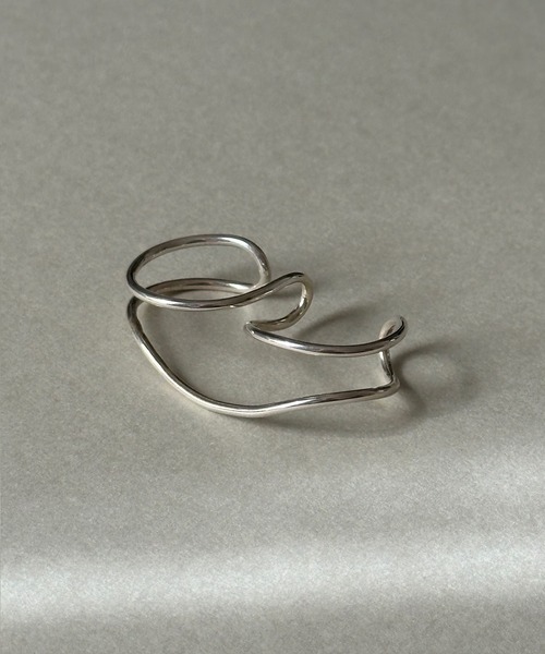 whoseA（フーシー）の「【silver925】Helix Wring/ ヘリックス ダブルリング（リング・レディース・シルバー・FREE/15号/9号）」の10枚目の写真