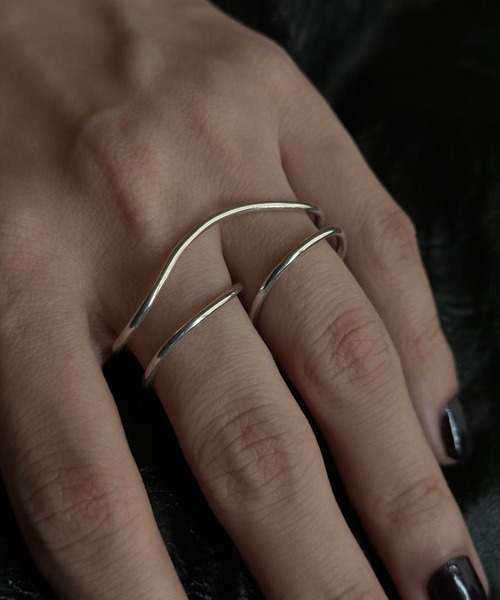 whoseA（フーシー）の「【silver925】Helix Wring/ ヘリックス ダブルリング（リング・レディース・シルバー・FREE/15号/9号）」の22枚目の写真