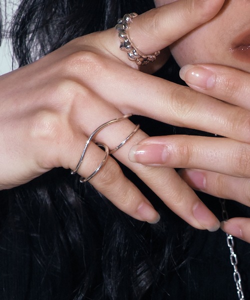 whoseA（フーシー）の「【silver925】Helix Wring/ ヘリックス ダブルリング（リング・レディース・シルバー・FREE/15号/9号）」の16枚目の写真