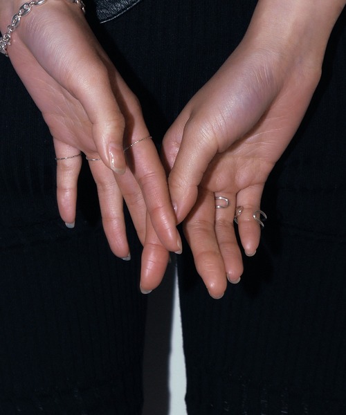 whoseA（フーシー）の「【silver925】Helix Wring/ ヘリックス ダブルリング（リング・レディース・シルバー・FREE/15号/9号）」の19枚目の写真