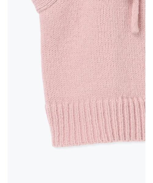 ehka sopo(エヘカソポ)の「リボンニットベスト(ベスト・レディース・グレー/キナリ/ピンク・F)」の21枚目の写真