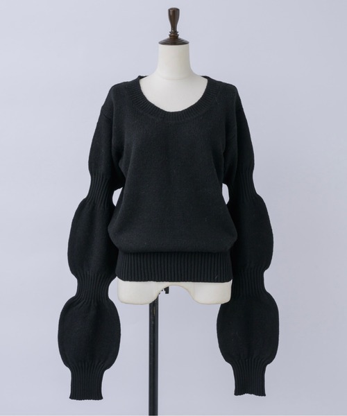 musubore（ムスボレ）の「puff puff sleeve knit / パフパフスリーブ