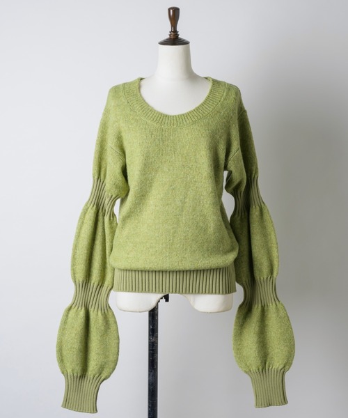 puff puff sleeve knit / パフパフスリーブニット（ニット/セーター