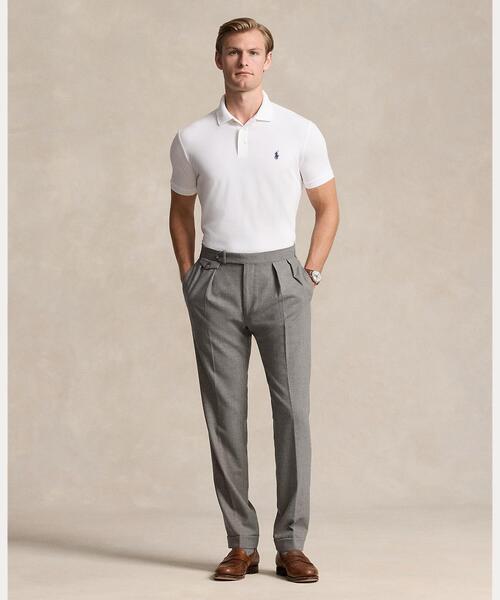 POLO RALPH LAUREN(ポロ ラルフ ローレン)の「カスタム スリム フィット ストレッチ メッシュ ポロシャツ(ポロシャツ・メンズ・ホワイト・XL/L/M/S/XXL/XS)」の3枚目の写真