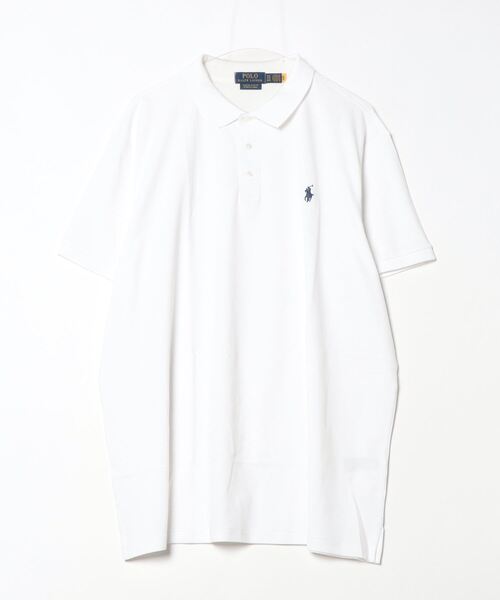 Polo Ralph Lauren ホワイト ポロシャツ カスタムスリムフィット POLO RALPH LAUREN『カスタム スリム フィット ポロシャツ