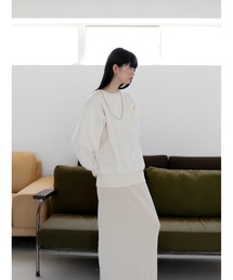 【yuzuki collaboration】oversize crewneck sweat