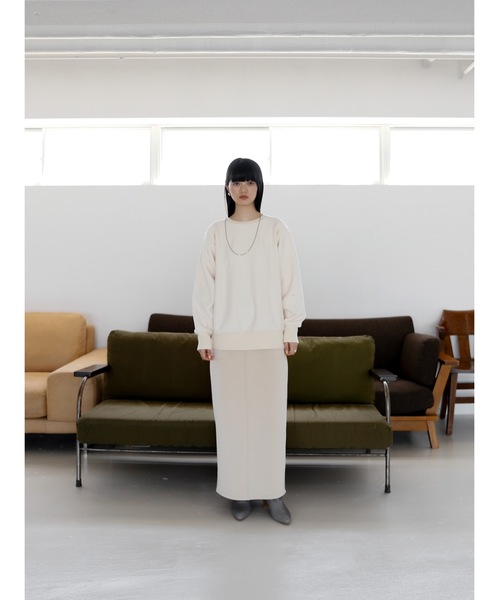 Katrin TOKYO（カトリーントーキョー）の「【yuzuki collaboration】oversize crewneck sweat（スウェット・レディース・アイボリー・FREE）」の6枚目の写真
